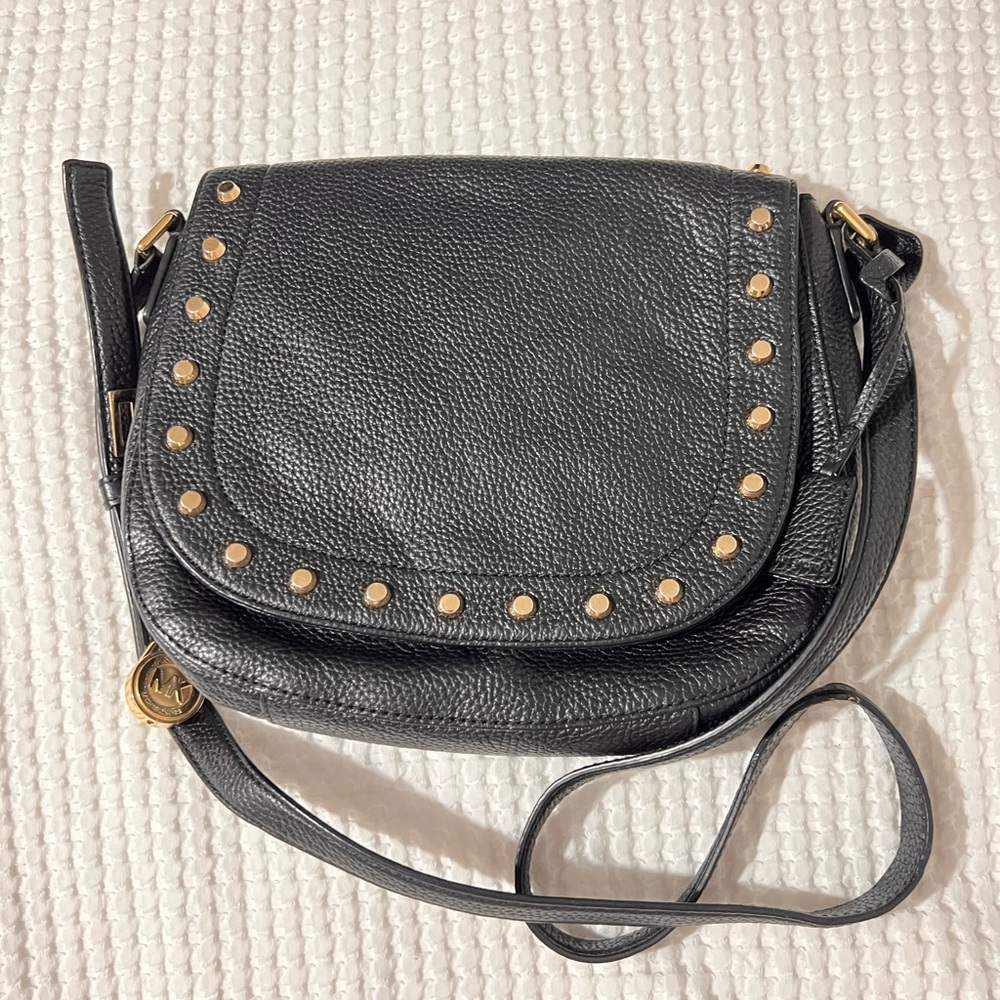 Michael kors Hamilton studded cross body bag.